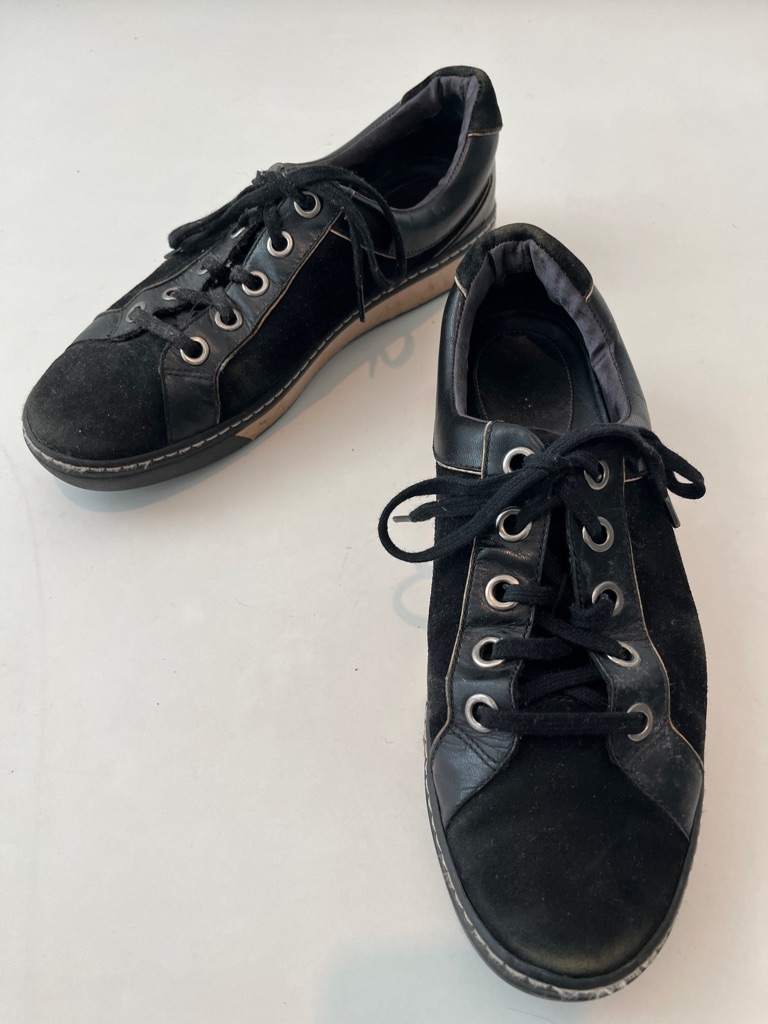 Vintage Nike Air By Cole Haan Black Lace-Up Women's Sneakers